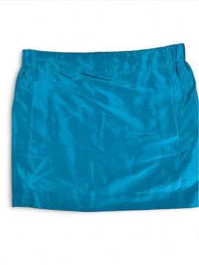 J.Crew NWOT Teal Blue 100% Silk Mini Skirt Size 6